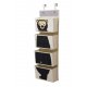 3 Sprouts Vgophng med lommer (Wall Organizer), Bjrn