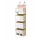 3 Sprouts Vgophng med lommer (Wall Organizer), Llama
