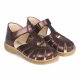 Angulus Sandal med Hjerte, Lak/Bordeaux