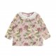 Hust and Claire Aime Langrmet T-shirt m. Blomster og Krave i Rosa