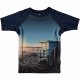 Molo Neptune Bade T-shirt med Strandmotiv