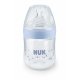 NUK Nature Sense PP-Flaske 150 ml med Silikone Sut - Suttestrrelse: 0-6 mdr., Bl
